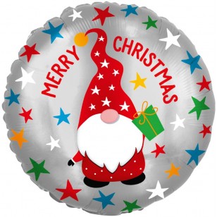 Gnome Gonk Merry Christmas North Pole Balloon
